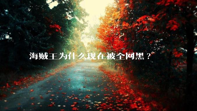 海贼王为什么现在被全网黑?